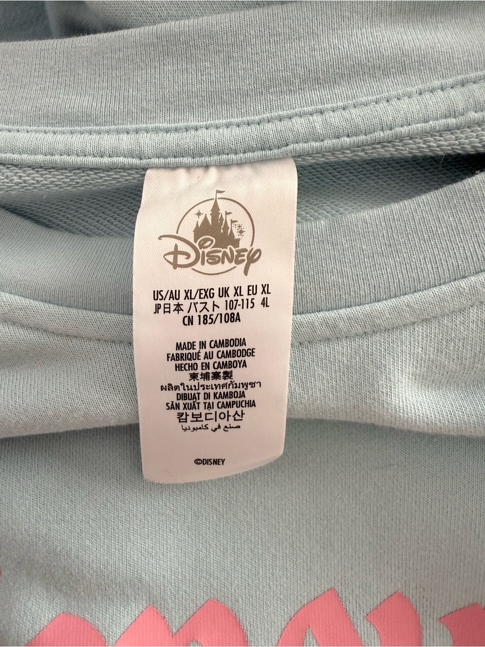 Disney Light Blue Sweatshirt with 101 Dalmatians - Picture 4 of 5